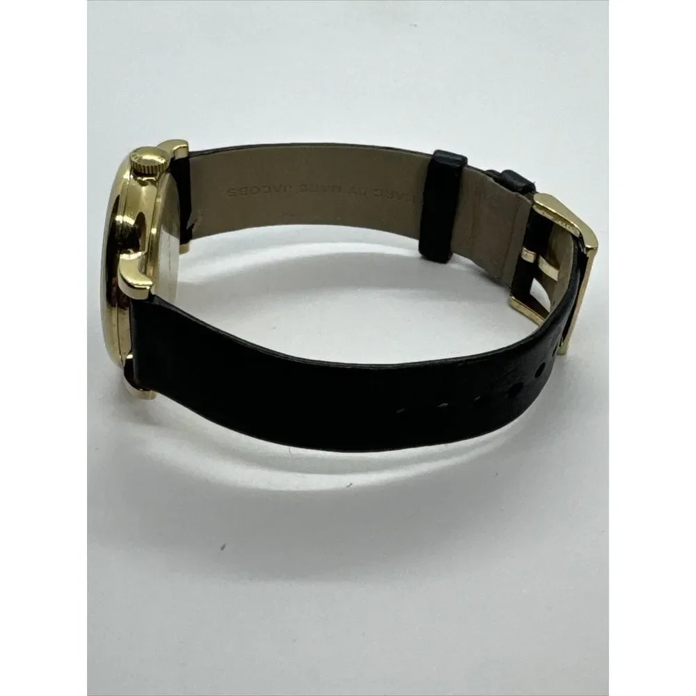 Marc Jacobs MBM1269 Women's Black Leather Analog Dial Quartz Wrist Watch JNA704